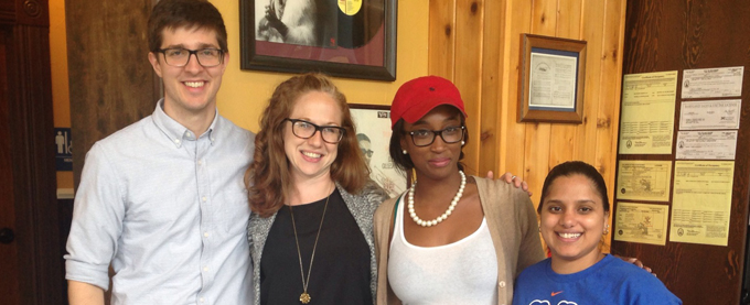 Four students law scholars