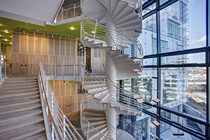 angelos building stairway