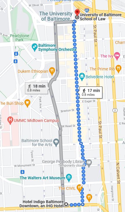 Hotel Indigo Walking map